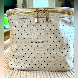 KATE SPADE Lunch Tote-Coated Canvas-Top Handle-Good Preloved Condition